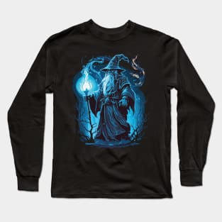 blue wizard Long Sleeve T-Shirt